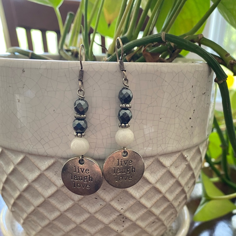 Live Laugh Love Dangle Earrings
